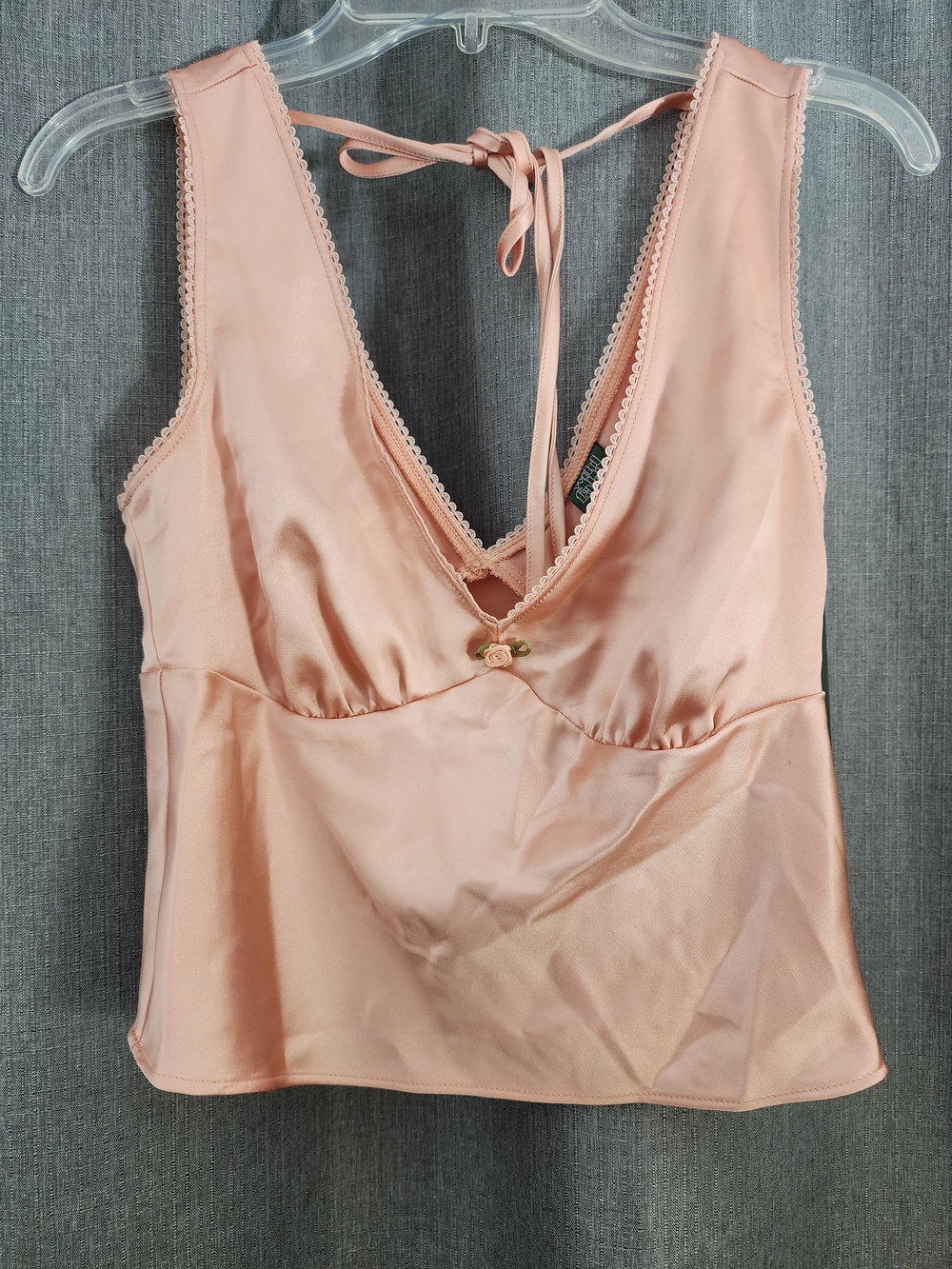 wild fable Satin V-Neck Camisole in Blush